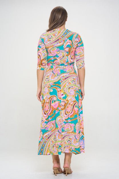 Robe longue Jade Paisley