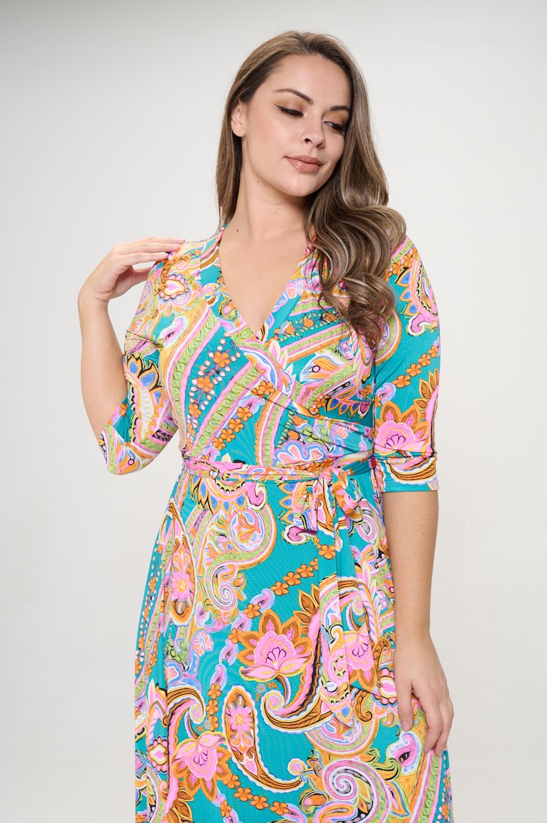 Robe longue Jade Paisley