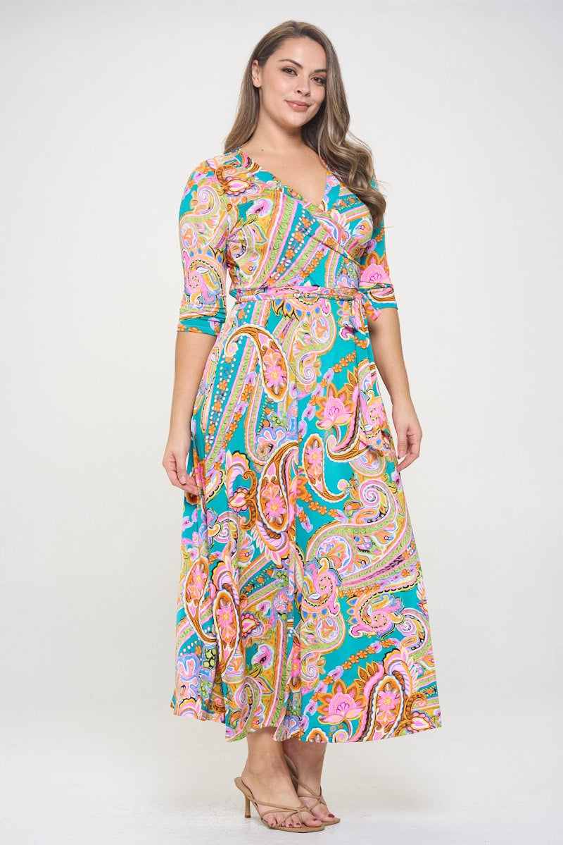 Robe longue Jade Paisley