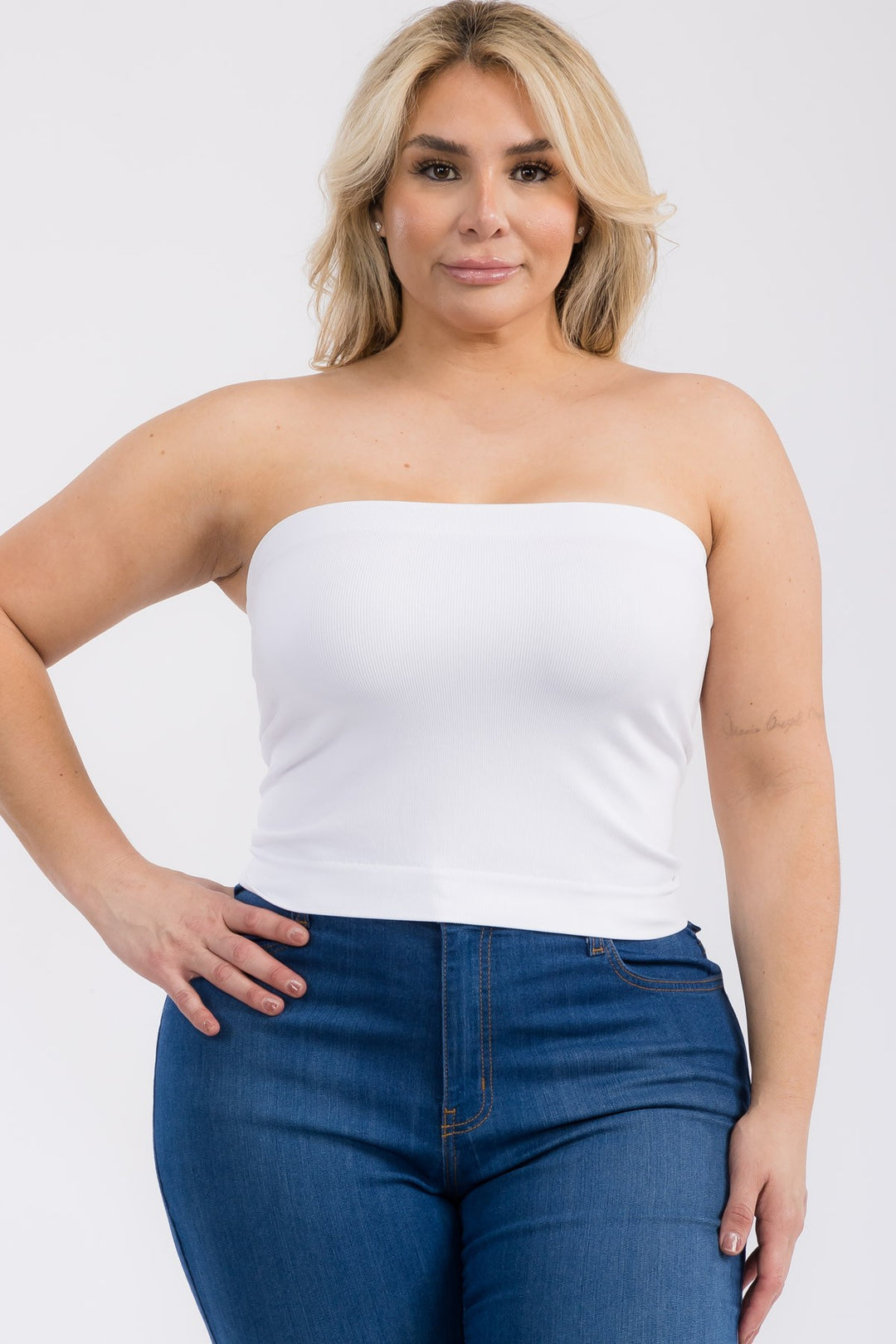 Haut tube Brenda (blanc)