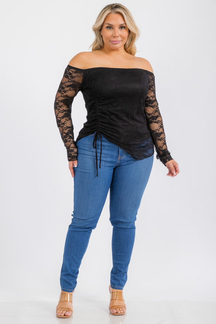 Haut en dentelle (noir)