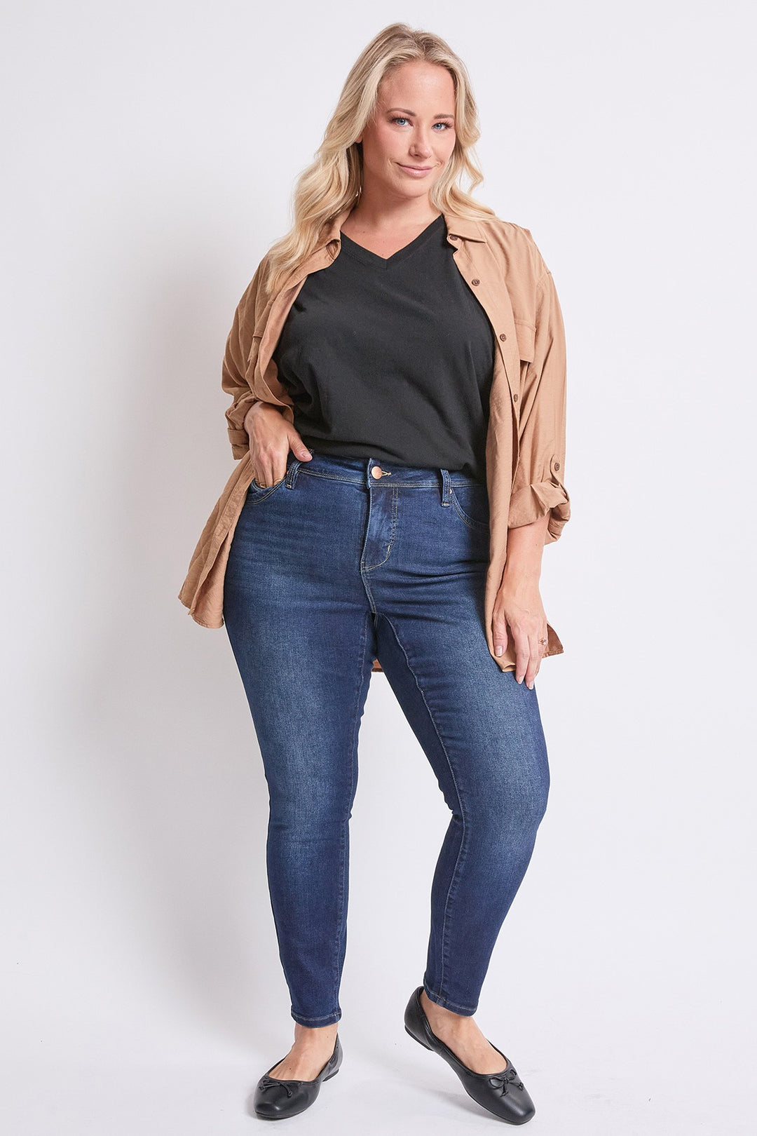 Jean Skinny Curve Confidence Blue Black (28 in)