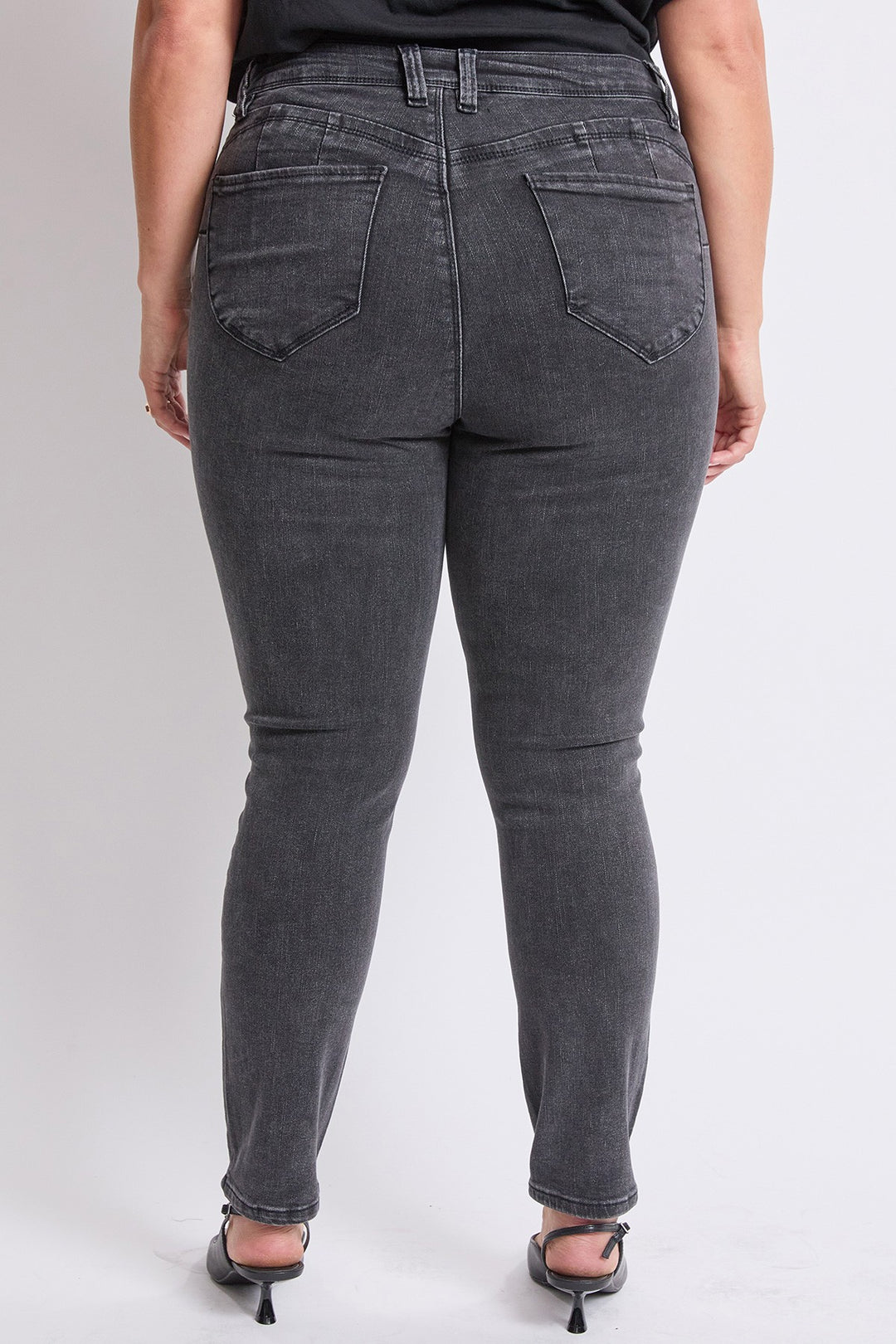 Jean skinny curve confidence Faded black (28 po)