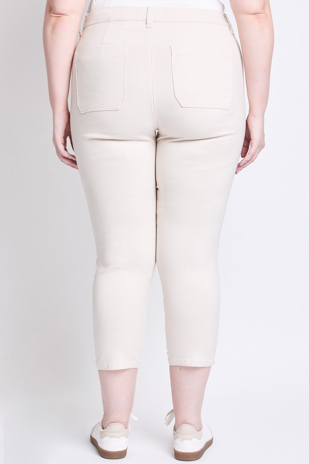 TAILLE HAUTE - Capri ultra stretch avec poches - Écru (25 po)