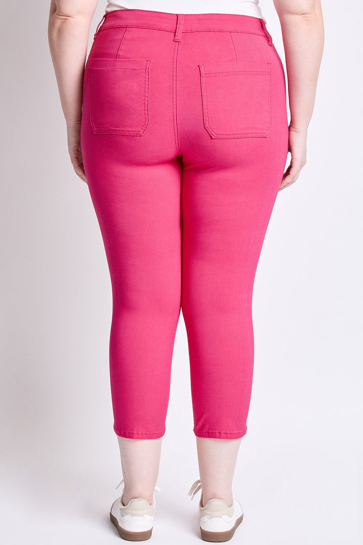 Ultra Stretch Capri High waist with pockets - French Pink (25 in)