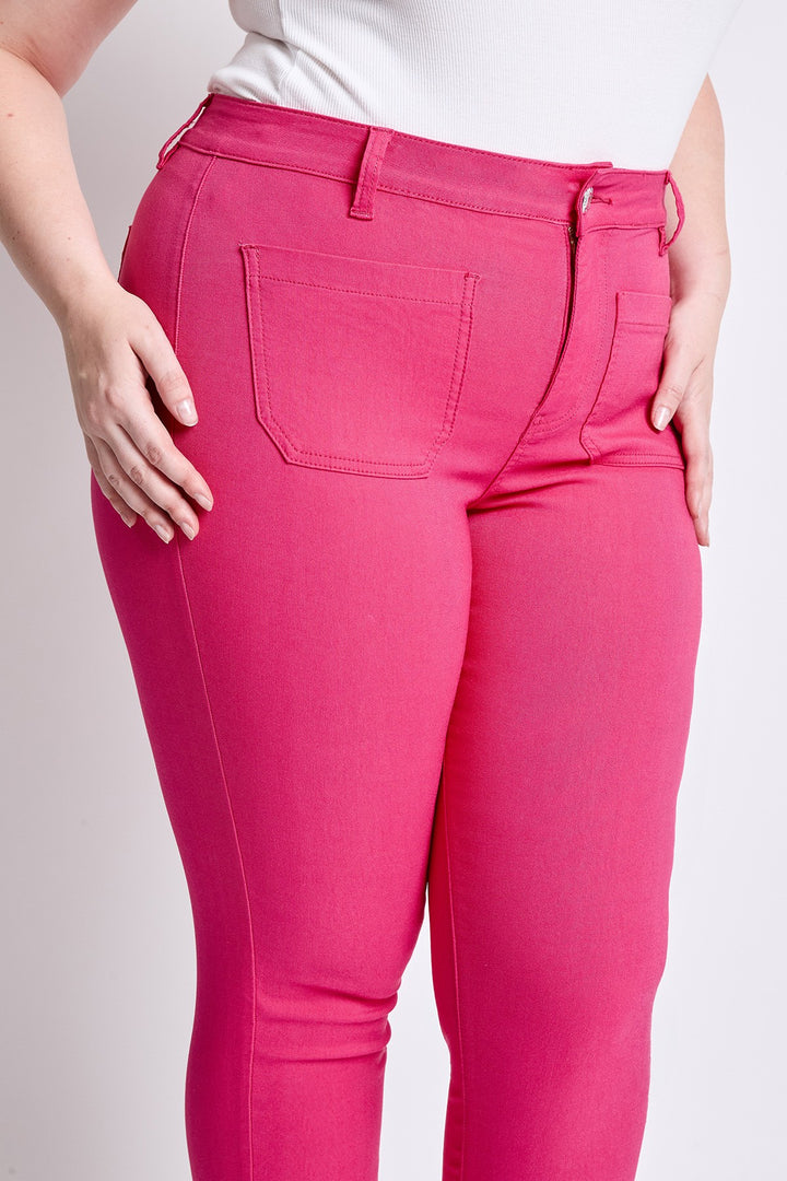 Ultra Stretch Capri High waist with pockets - French Pink (25 in)