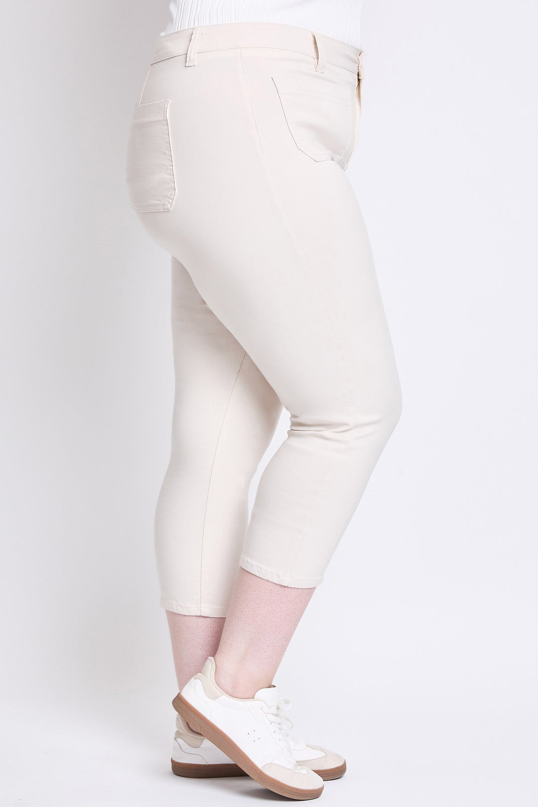 TAILLE HAUTE - Capri ultra stretch avec poches - Écru (25 po)