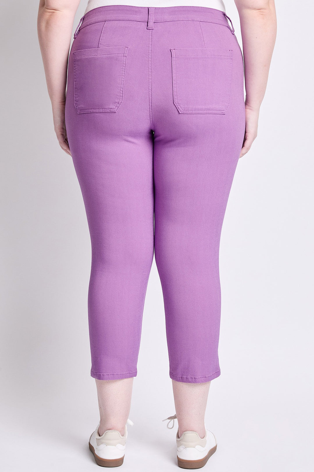 TAILLE HAUTE - Capri ultra stretch taille haute avec poches - Hortensia (25 po)