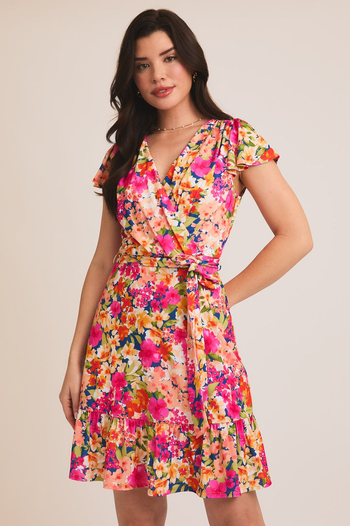 La robe jardin de fleurs - 100% extensible