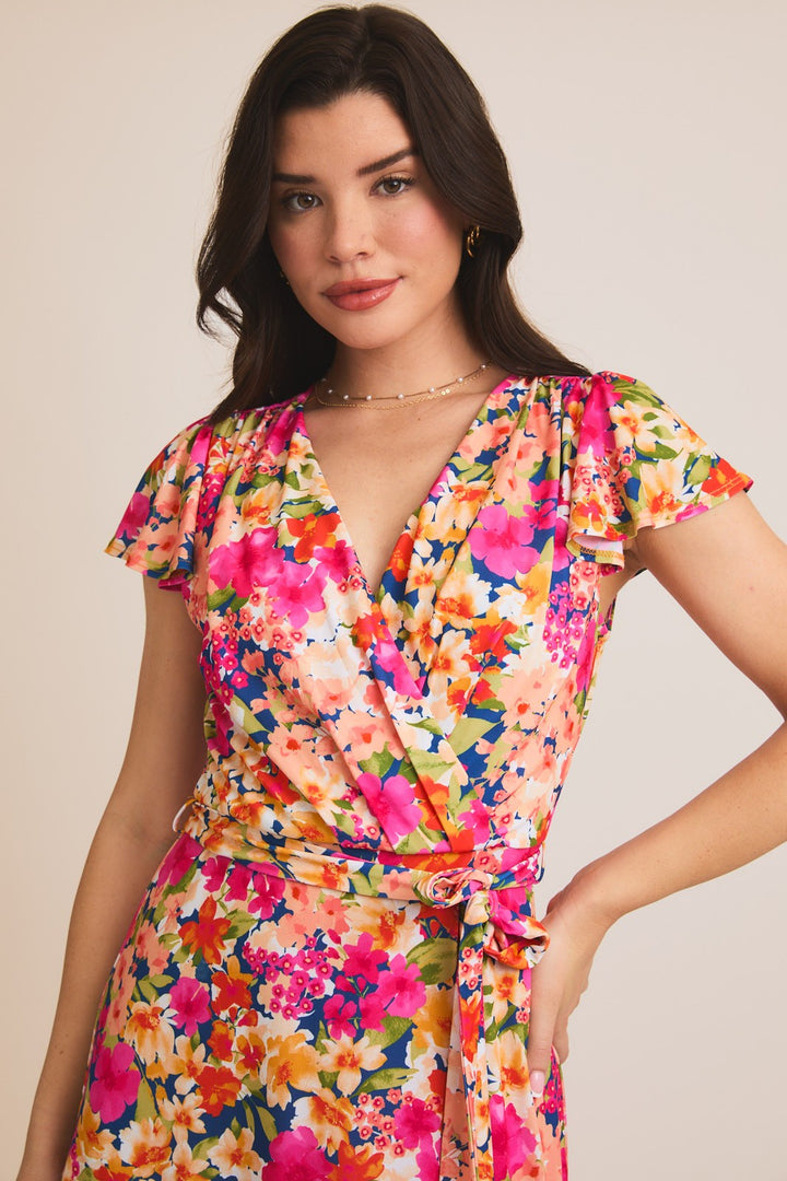 La robe jardin de fleurs - 100% extensible