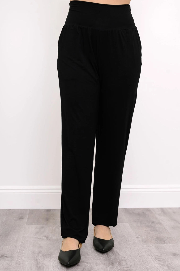 Pantalon Claire - Bamboo/Lycra - Noir