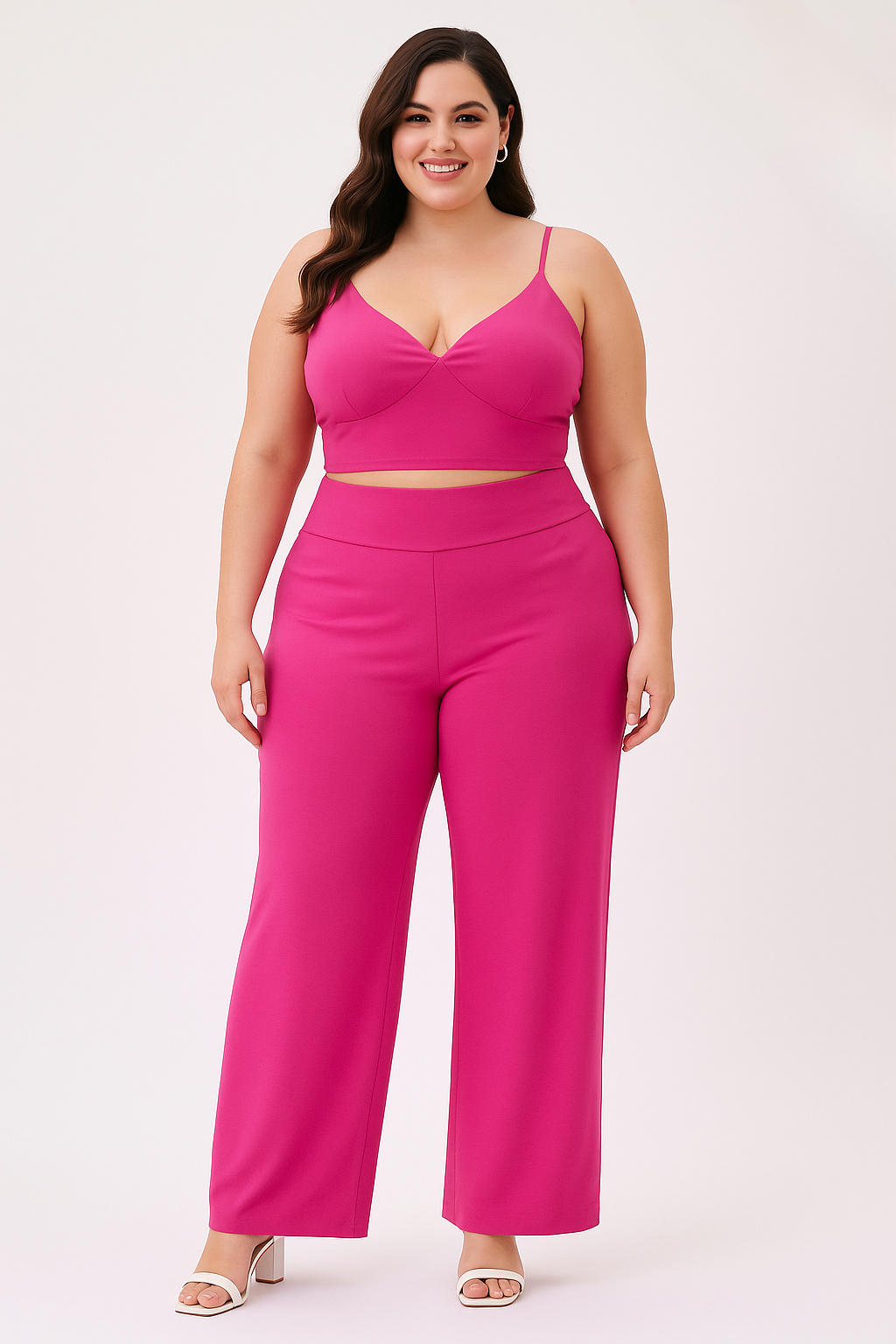 Fuschia wide leg pants (31 po)