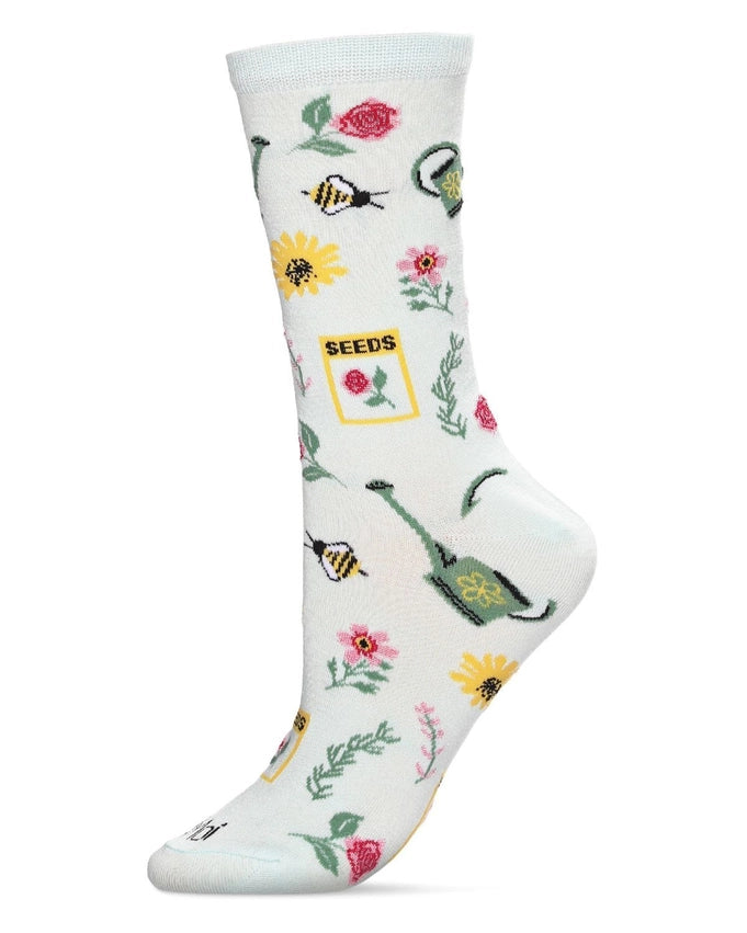 Chaussettes jardin de fleurs bambou