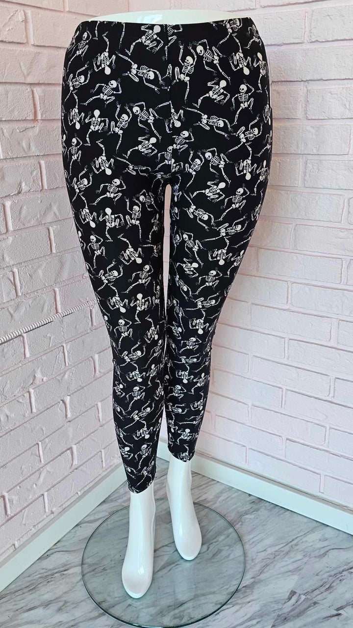Leggings with skeletons patterns (size 14-20)