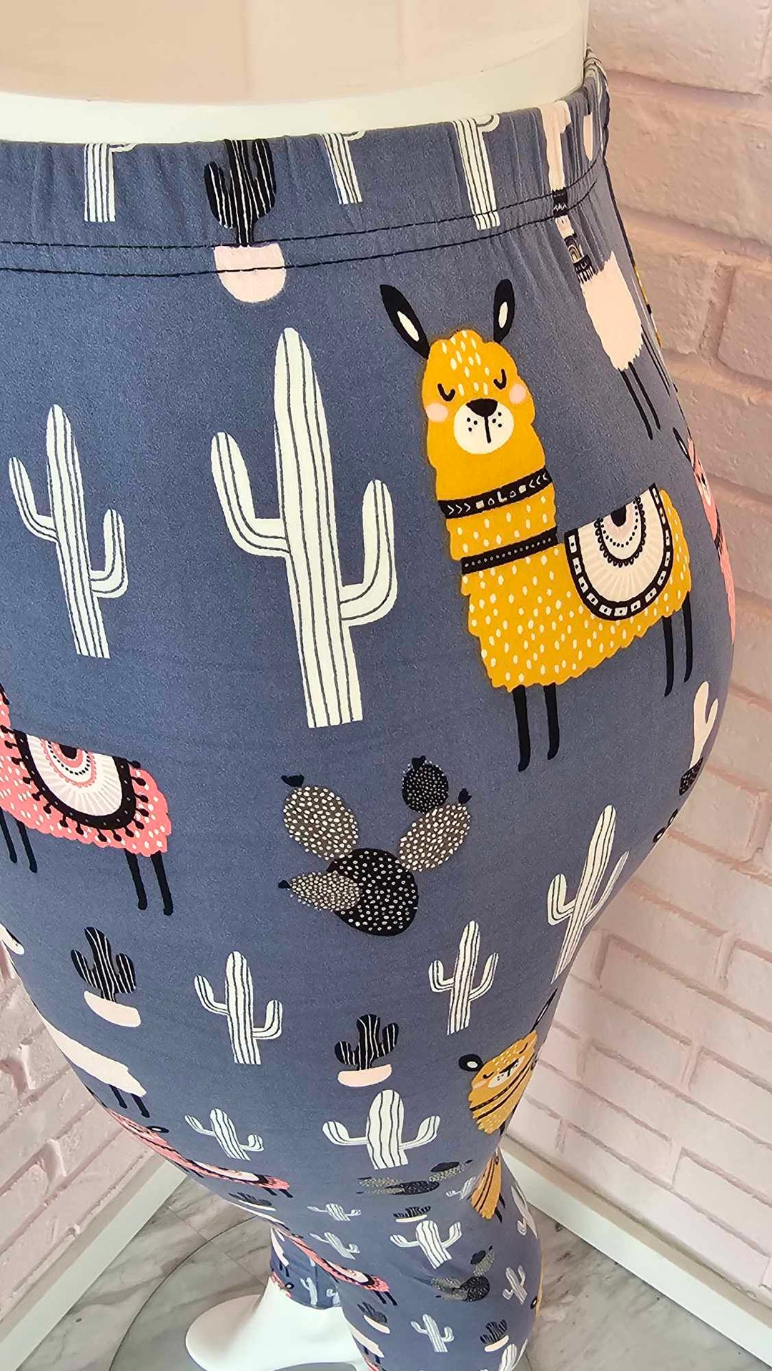 Legging lamas et cactus
