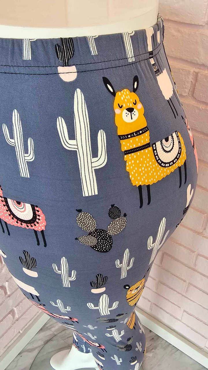 Legging lamas et cactus