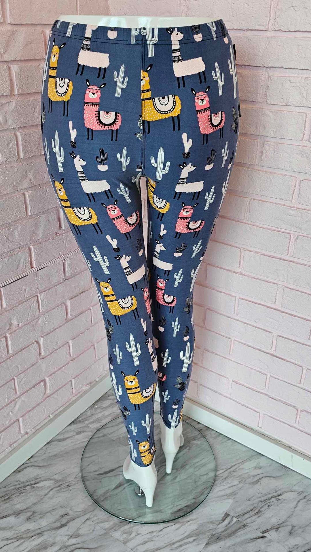 Legging lamas et cactus