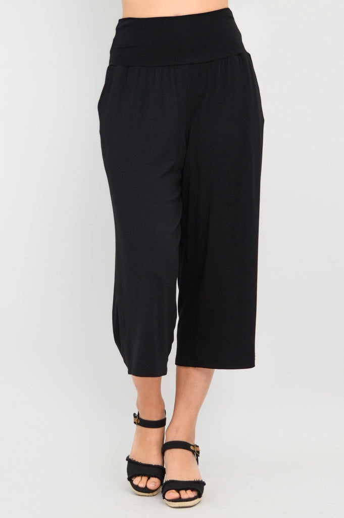 Capri Gaylene - Bamboo/Lycra - Noir