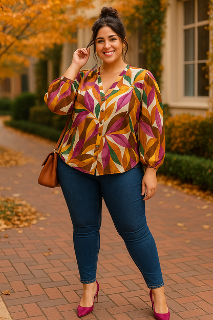 Blouse Amandine - Magenta