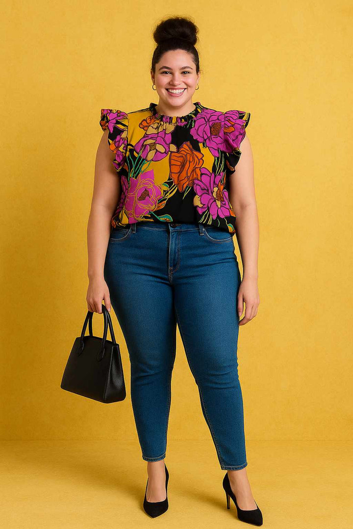 Blouse à col montant Darmalie