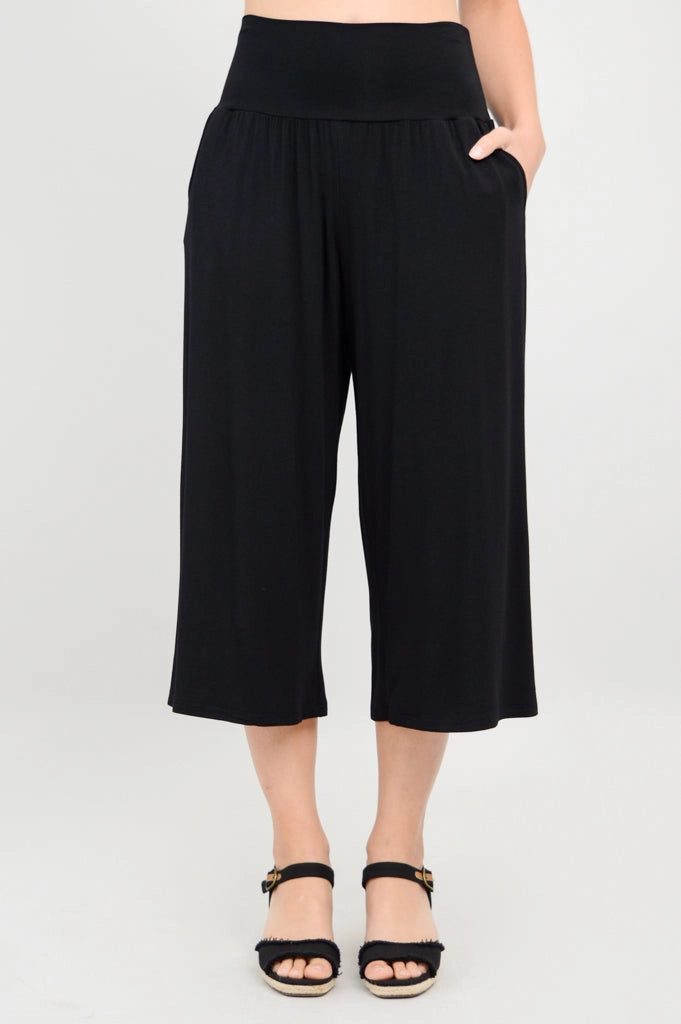 Capri Gaylene - Bamboo/Lycra - Noir
