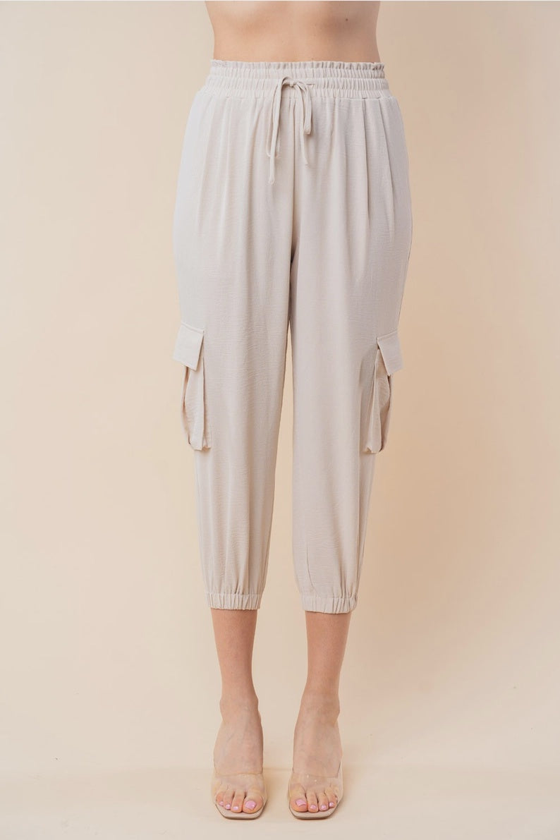 Pantalon jogger Billie - Crème