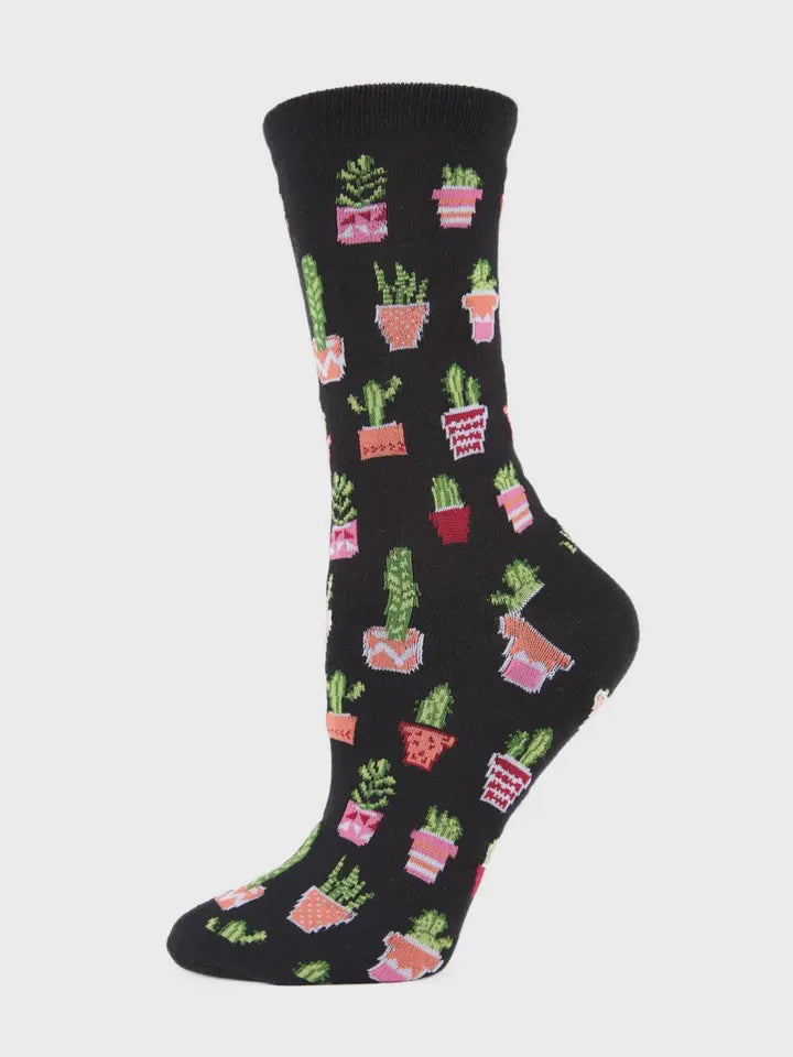 Chaussettes Cactus Bamboo - Noir