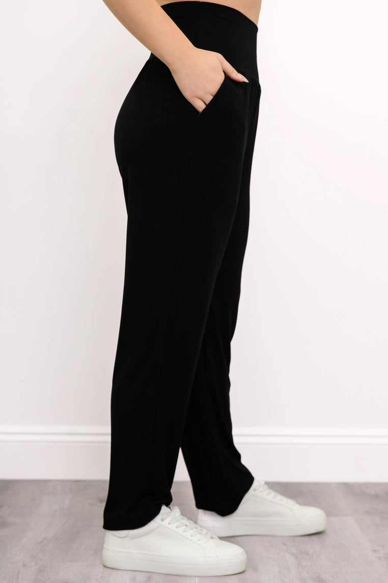 Pantalon Claire - Bamboo/Lycra - Noir