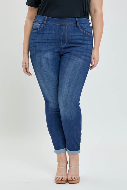 Skinny jegging without button (27.5 in)