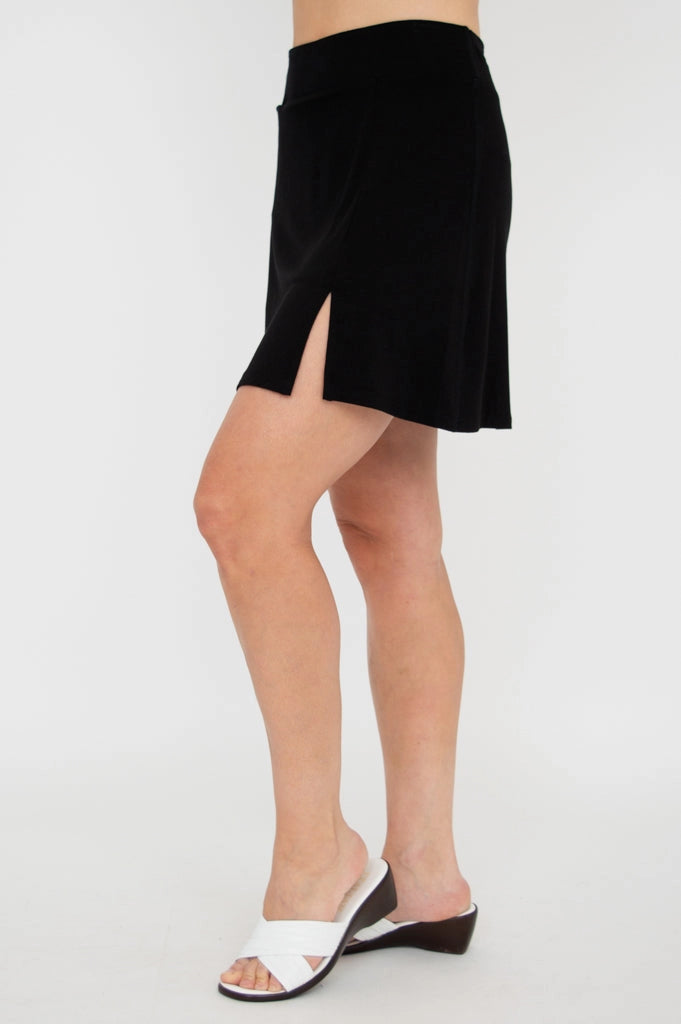 Jupe-Short Melly - Bamboo/Lycra - Noir