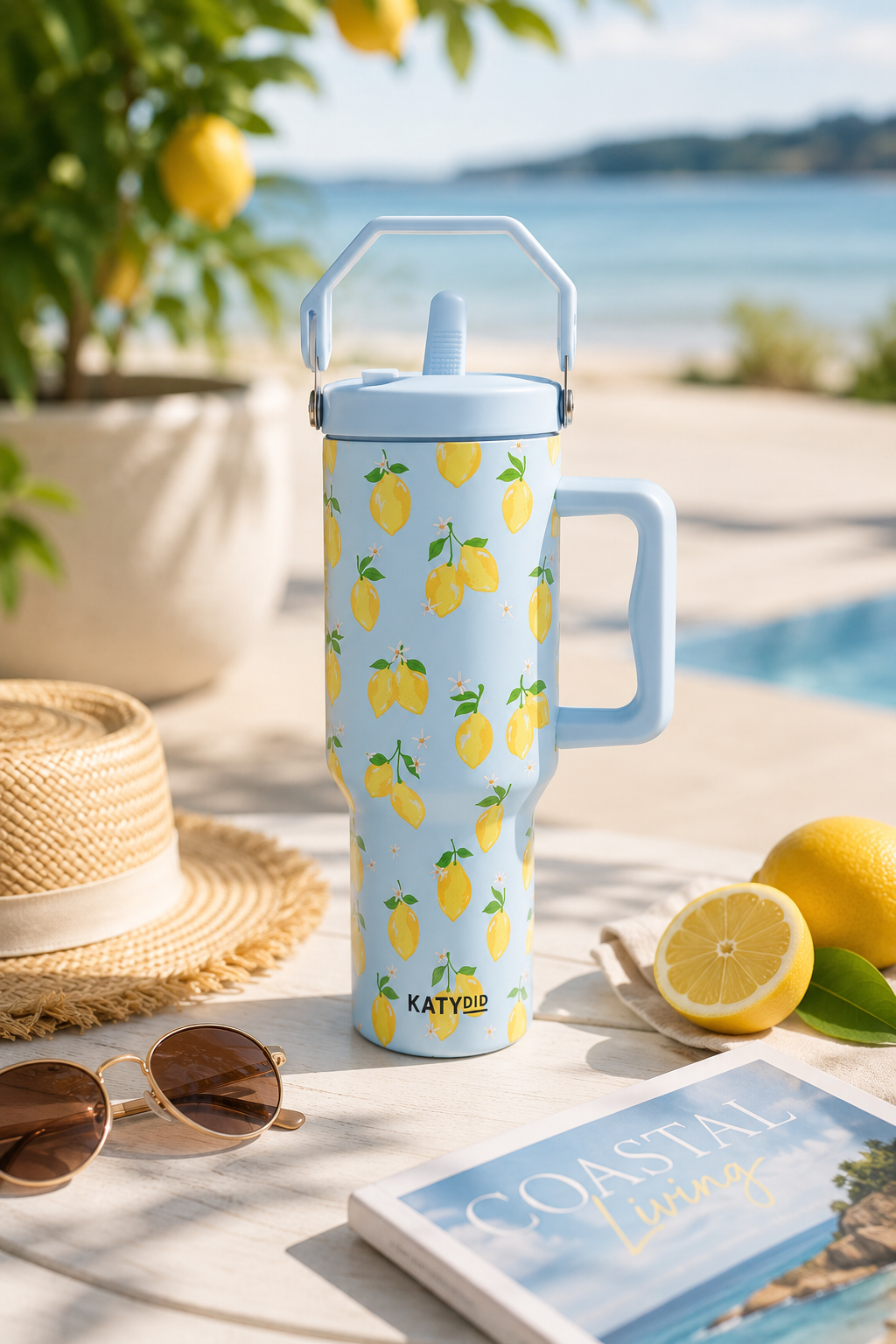 Tumbler Zesty Lemons 38 oz