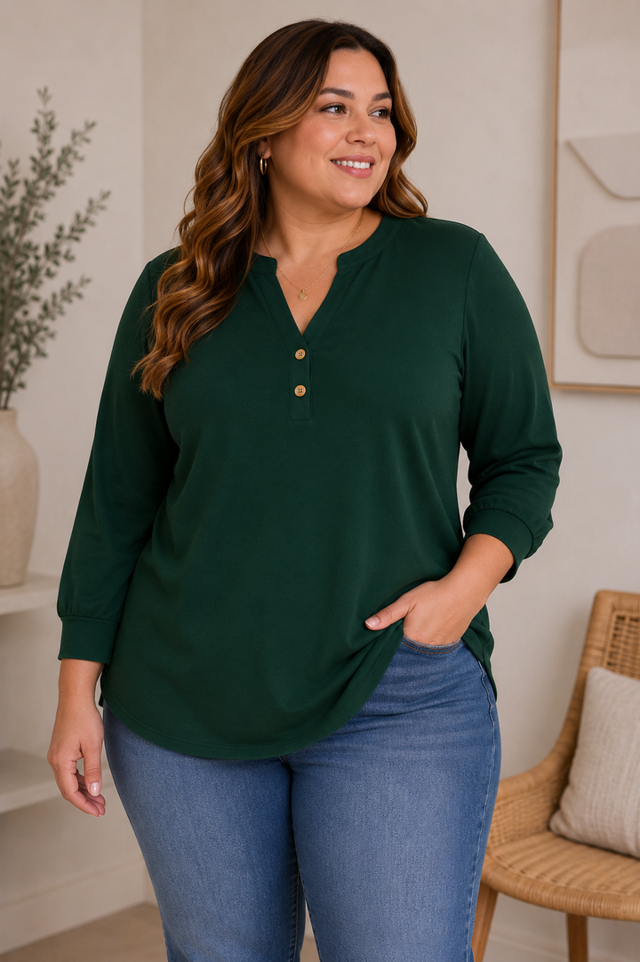 PRÉVENTE - Blouse Passe-Partout – Émeraude