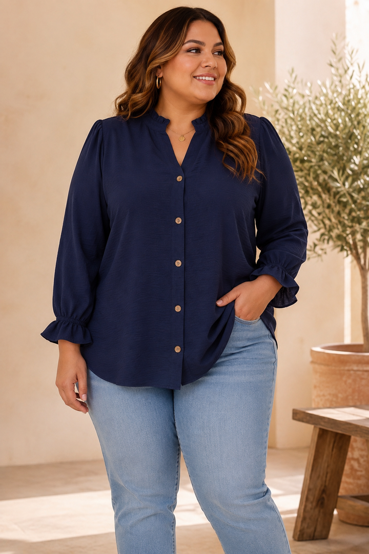 PRÉVENTE - Blouse So Chic - Marine