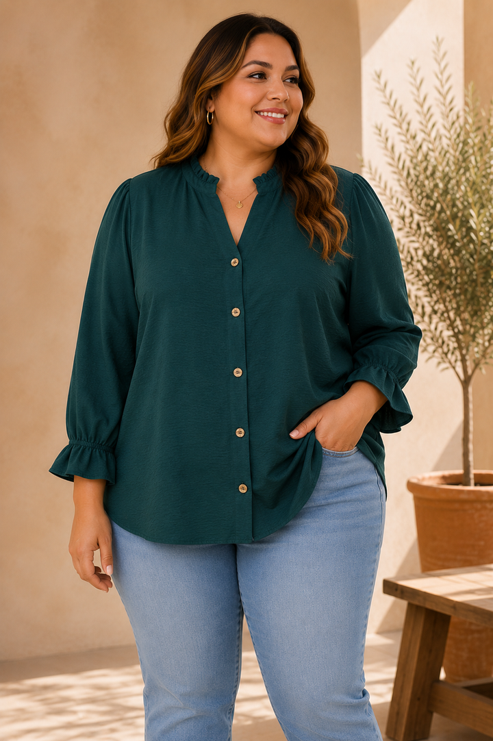 PRÉVENTE - Blouse So Chic - Vert chasseur