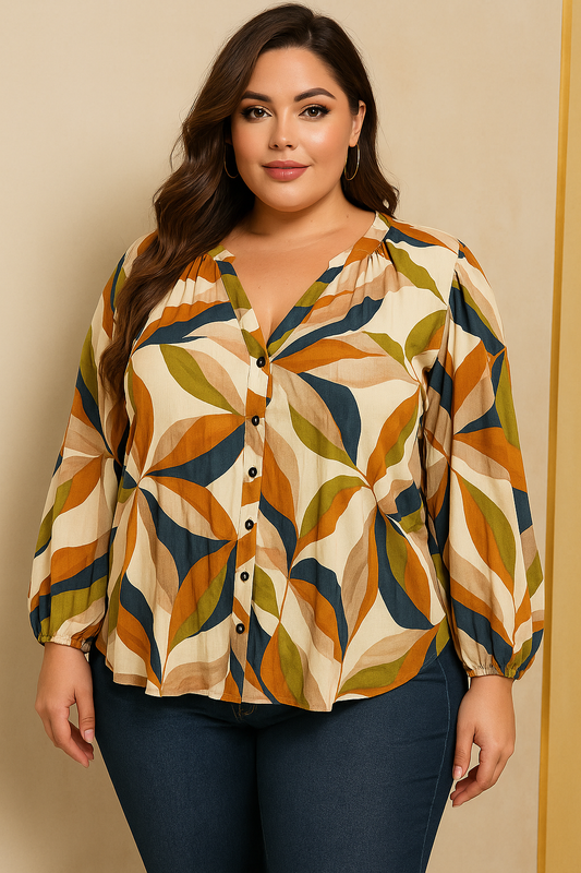 Amandine - Indigo blouse