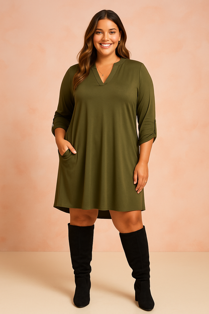 Robe tunique Scarlett - Olive