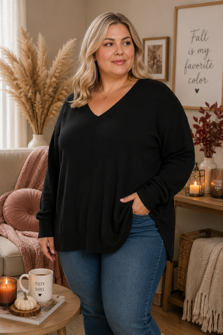 PRÉVENTE - Pull Comfy Chic - Noir