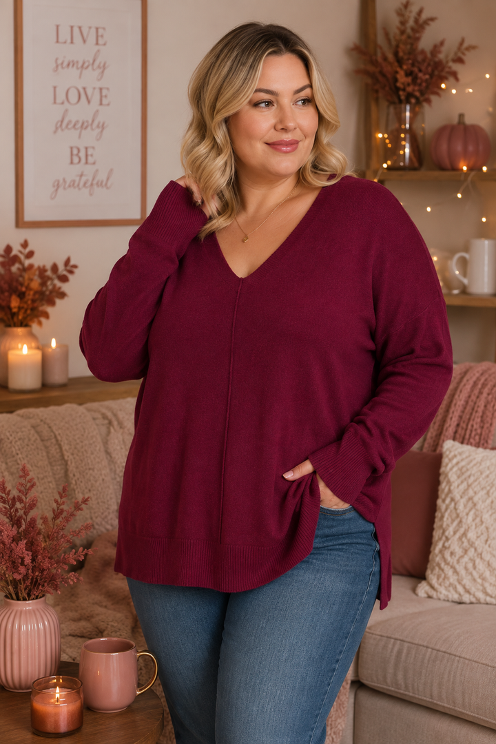 PRÉVENTE - Pull Comfy Chic - Bourgogne