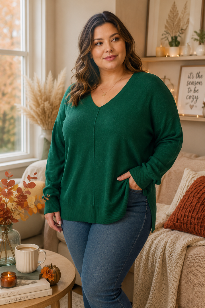 PRÉVENTE - Pull Comfy Chic - Émeraude