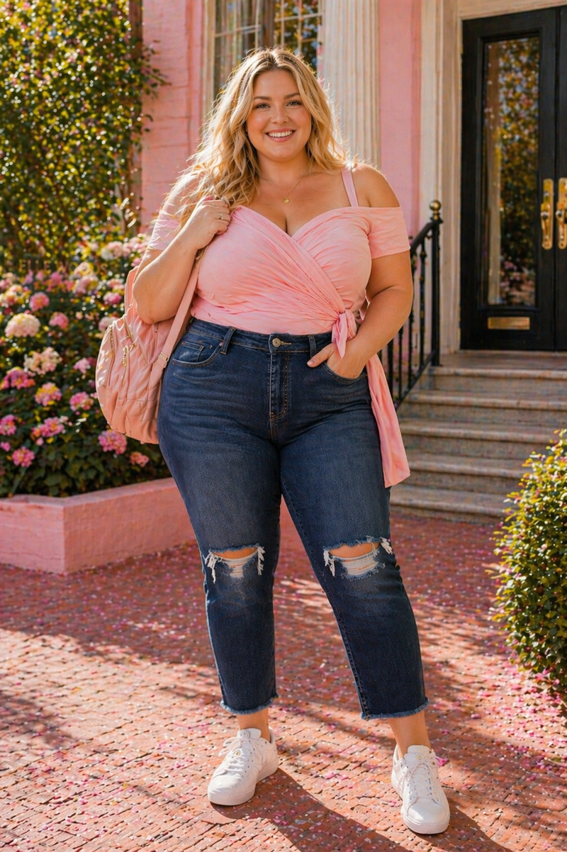 Jean droit Sweet Curve - Dark