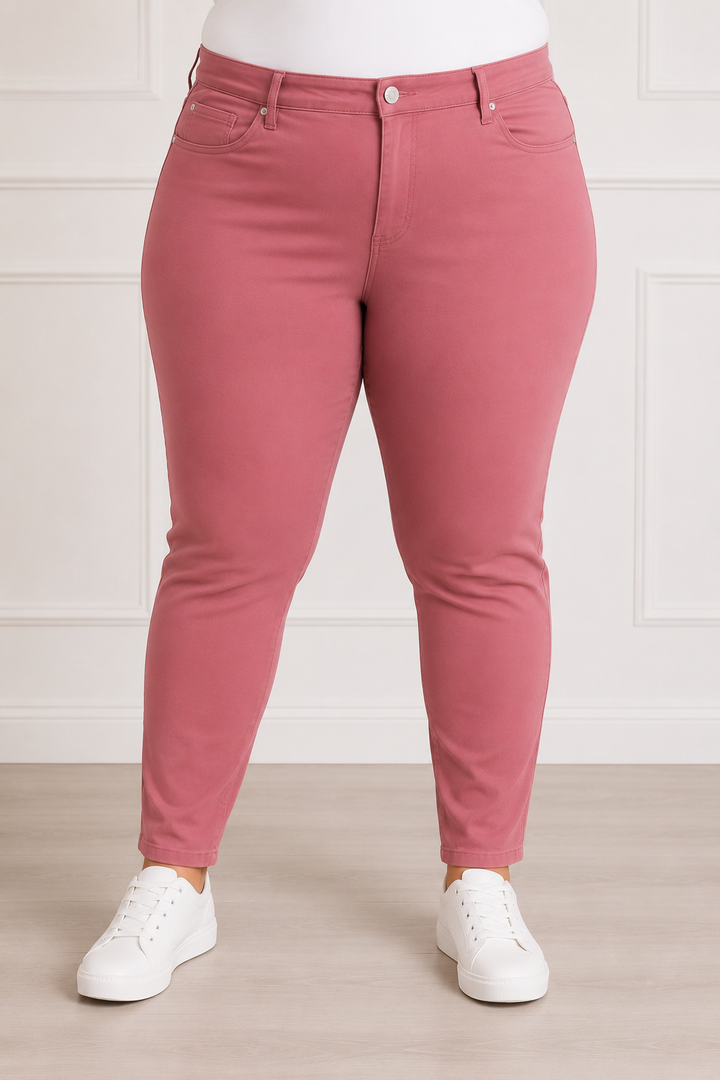Pantalon ultra stretch - Vieux rose
