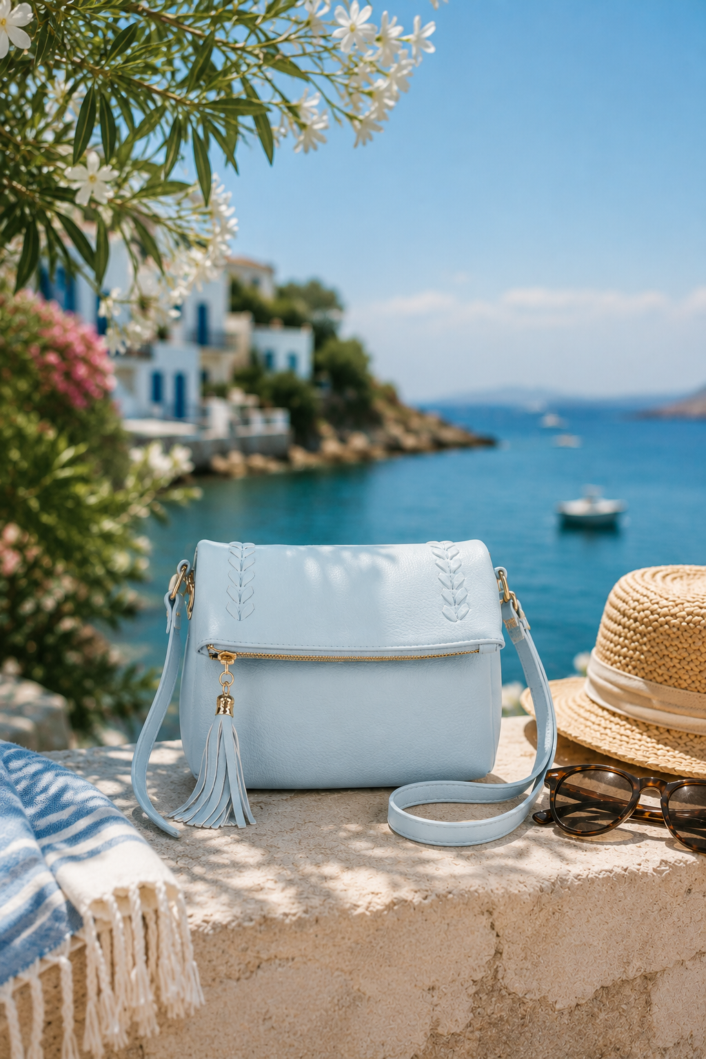 Sac bandoulière Celeste - Bleu poudre