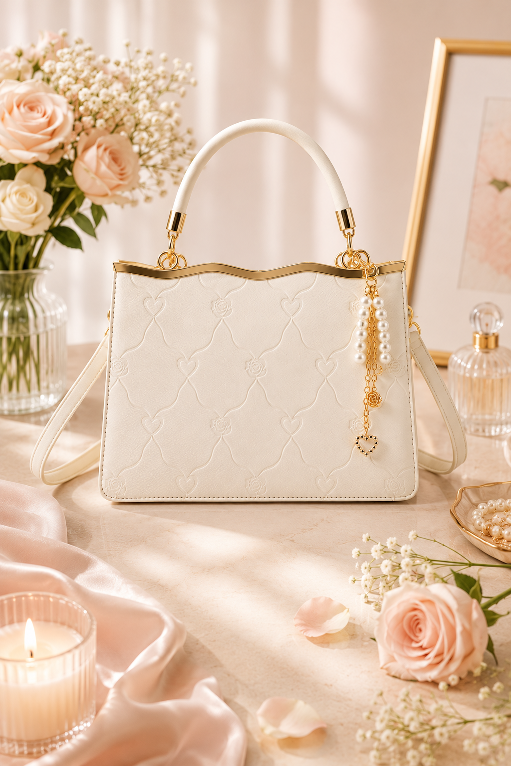 Sac Amara Embossé - Blanc
