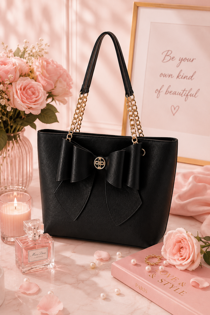 Sac Signature Bow Like Dreams - Noir