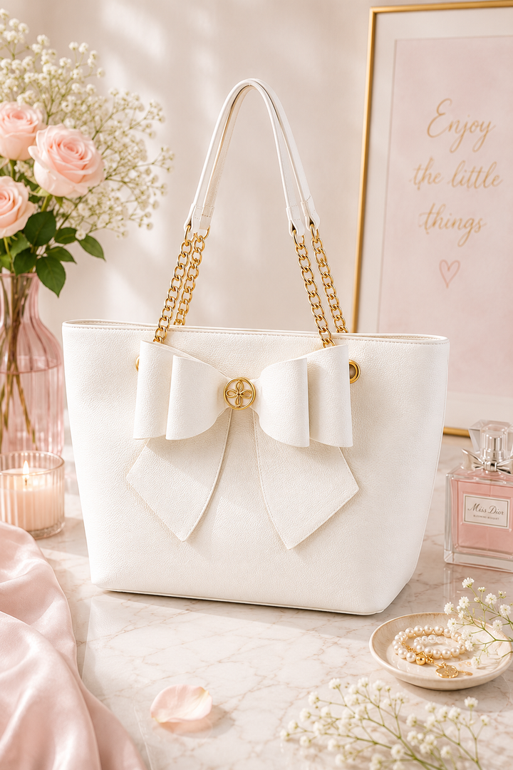 Sac Signature Bow Like Dreams - Blanc