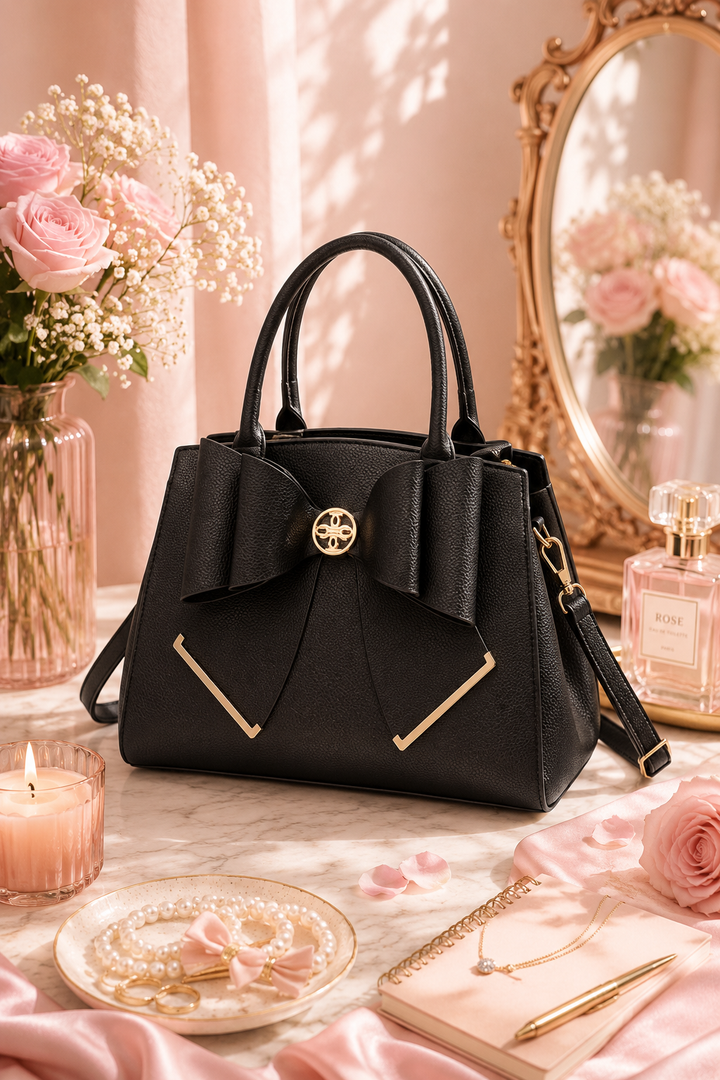 Sac Poppy Bowtie - Noir