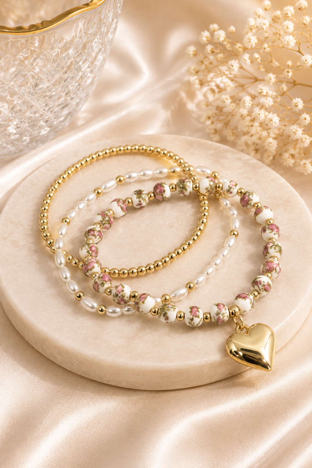 Bracelet Rosalie Cœur Doré