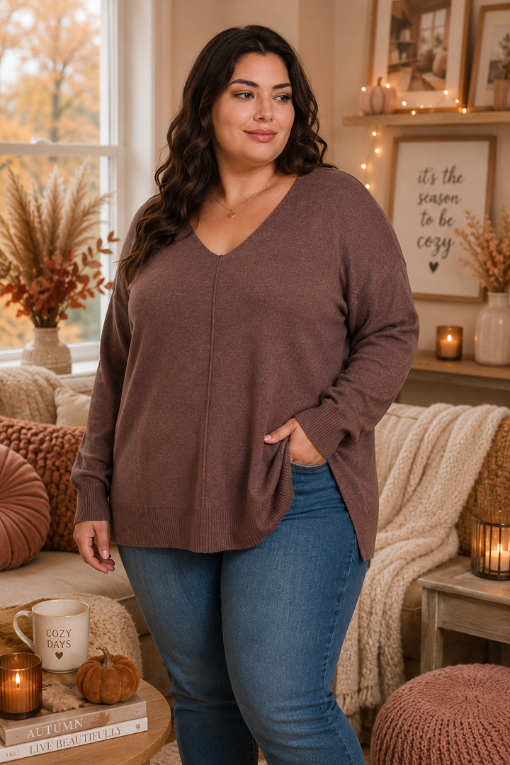 PRÉVENTE - Pull Comfy Chic - Marron