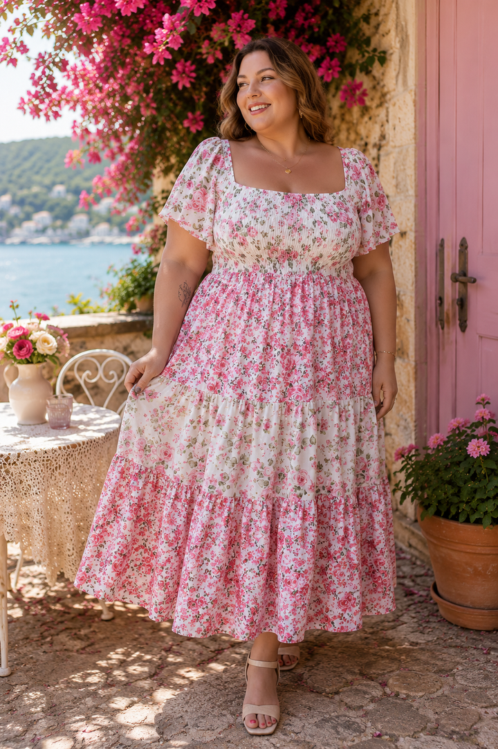 Robe Pétales de Rose