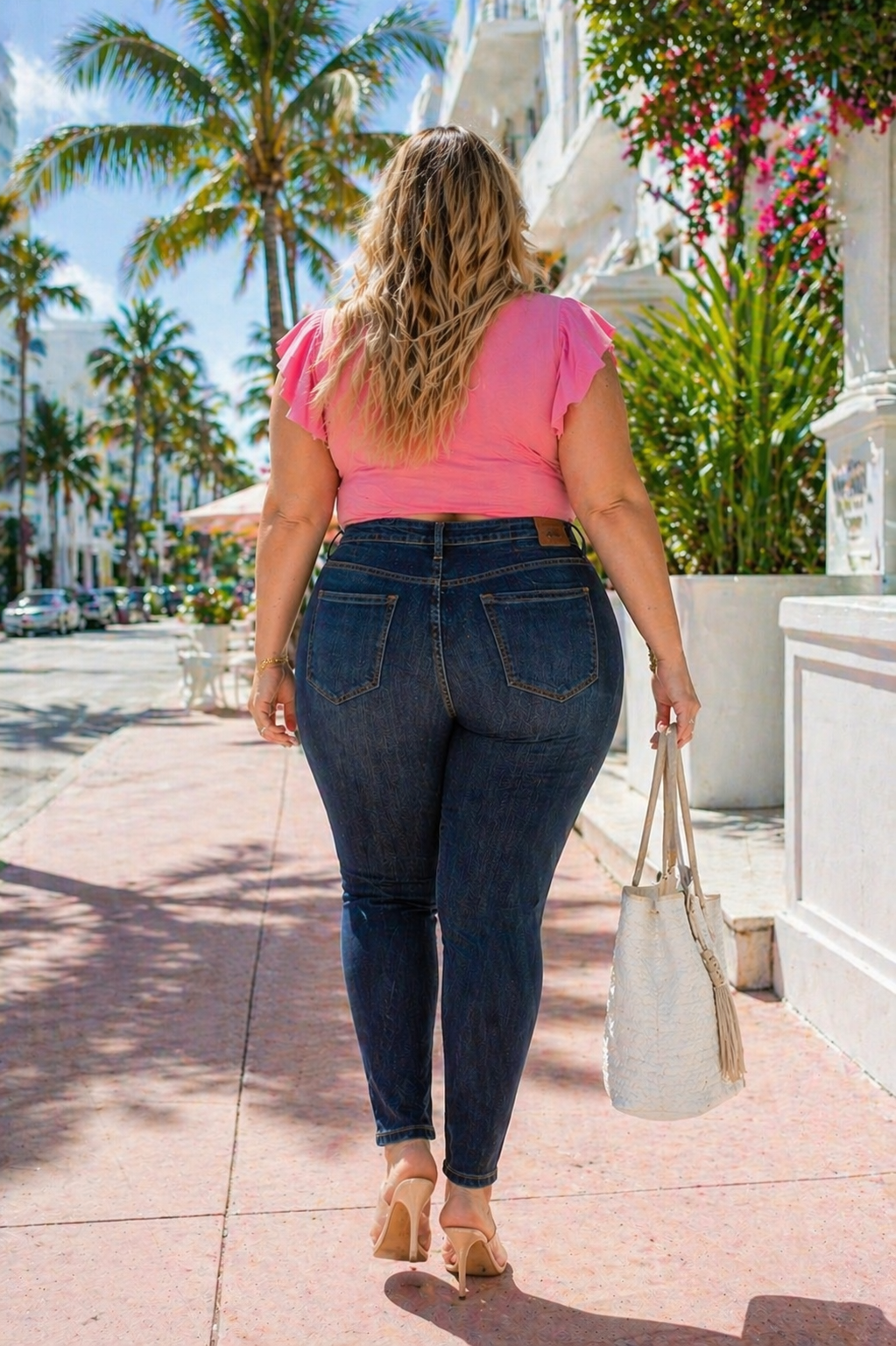 Jean skinny taille haute Sophie - Dark